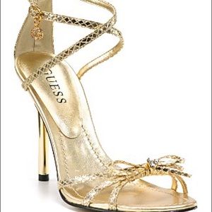 Guess by Marciano Hopeful Leather Strappy Heel